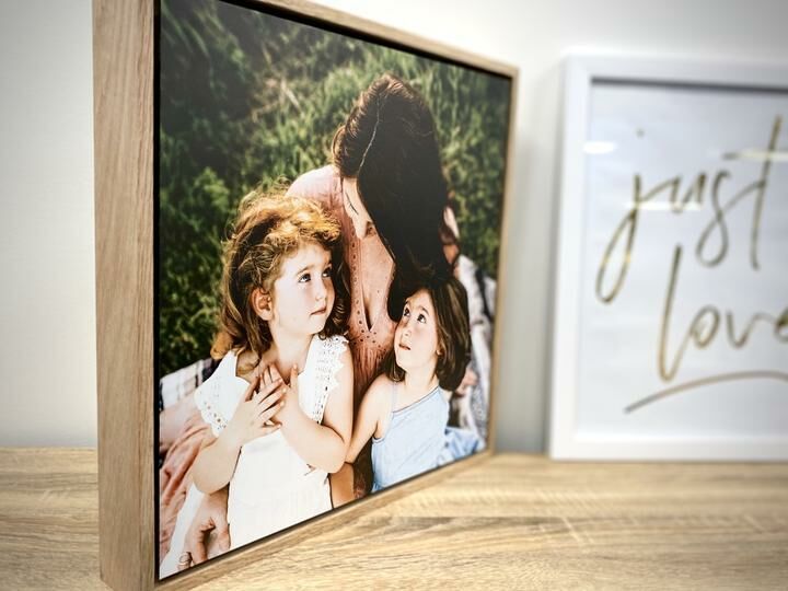 Floating Photo wall design